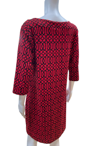 Lulu B Size M Red/Black Print Dress