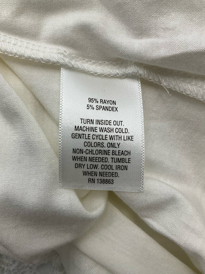 JM Collection White Lace Pre-Owned Ladies Casual Top -  Size Large Petite