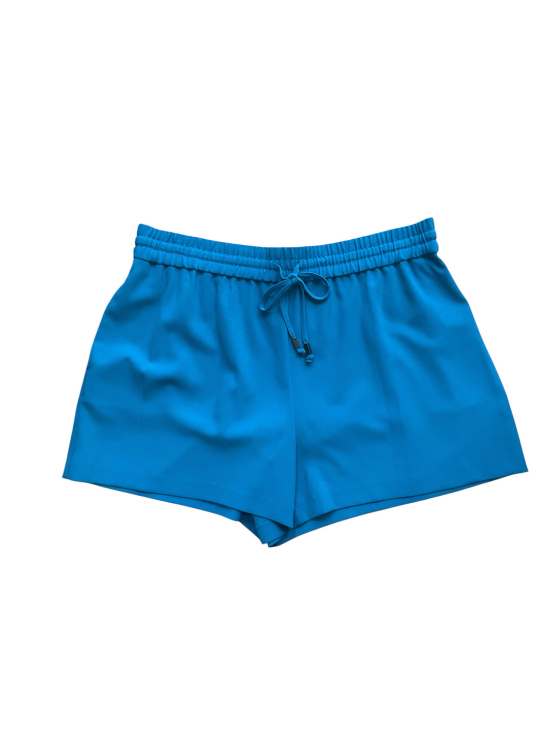 Alice + Olivia Donald High Waist Drawstring Shorts Turquoise Size Large NWT