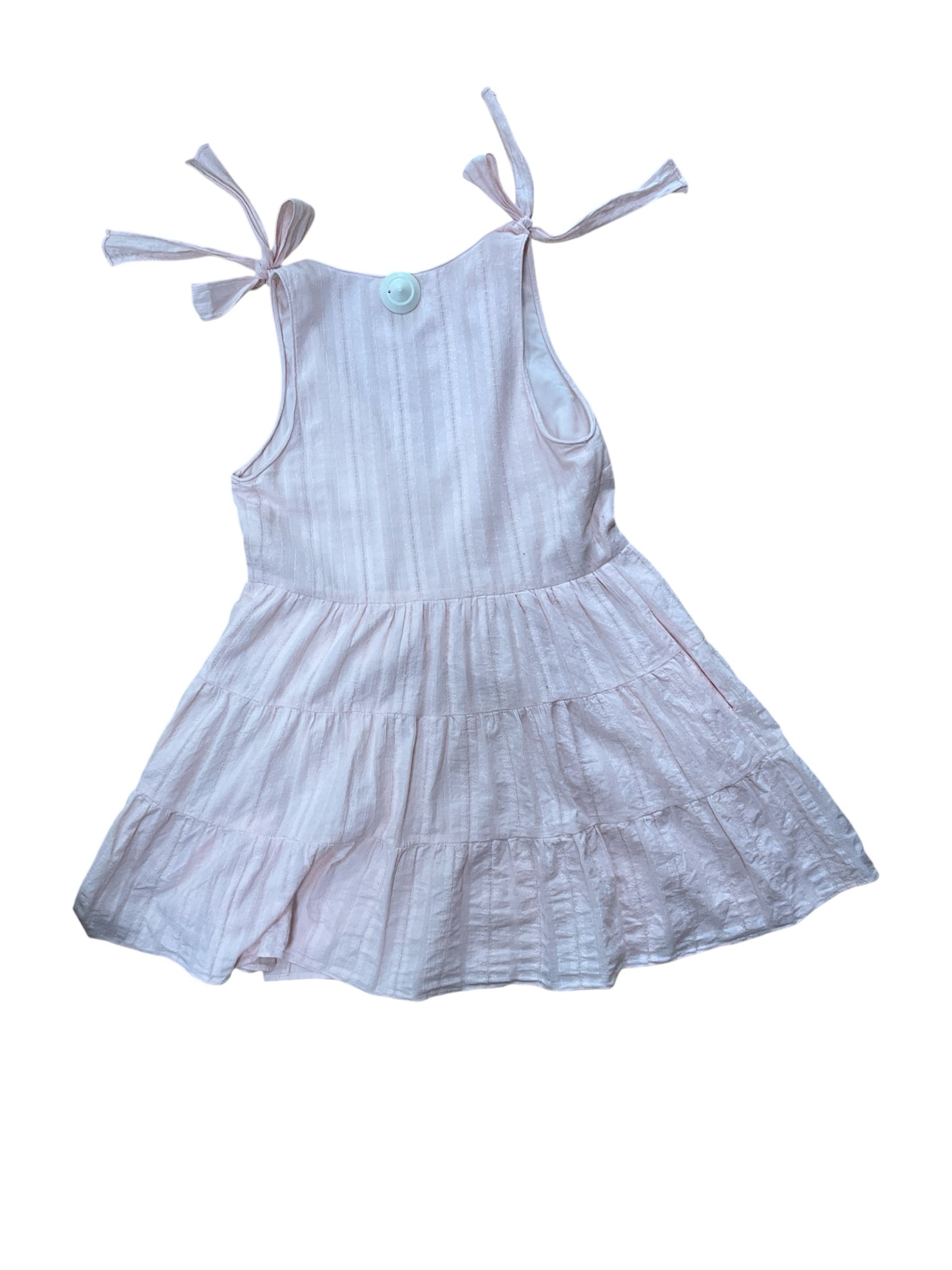 Amanda Uprichard Tish Tiered Tie Strap Mini Dress Pink XS