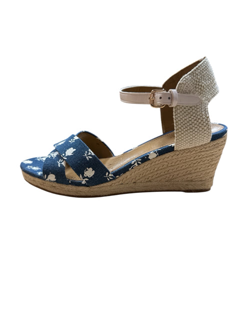 A New Day Floral Espadrille Wedge Sandals | Size 9