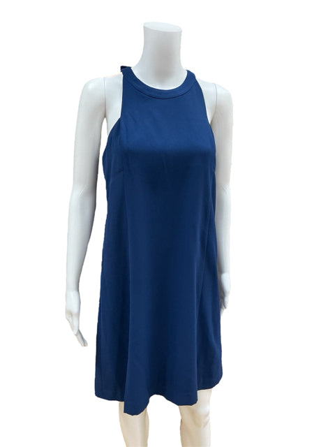 Ann Taylor Navy Blue Sleeveless Sheath Dress Size 4