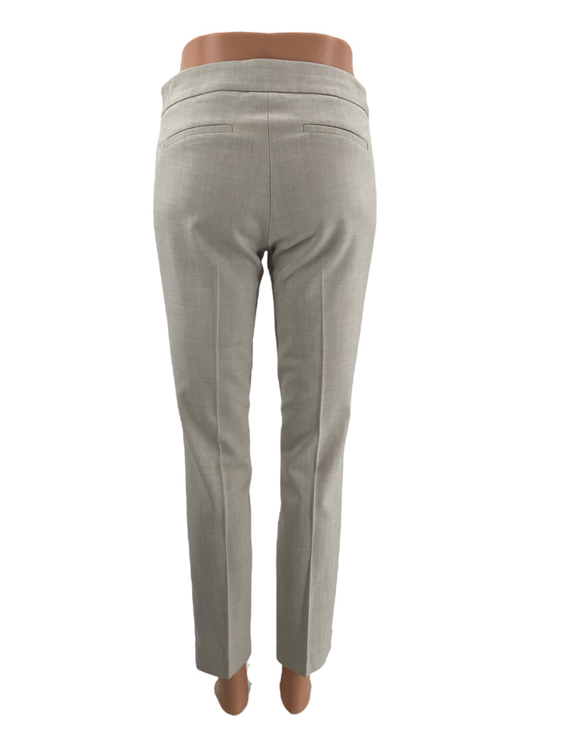 J Crew Light Gray Solid Ladies Pre-Owned Pants - Size 00 - Margaret’s Fine Consignment