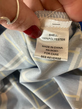 Jade Melody Tam blue/yellow/white Short Sleeve Plaid Twist Front Blouse NWT Size XS - Size XS