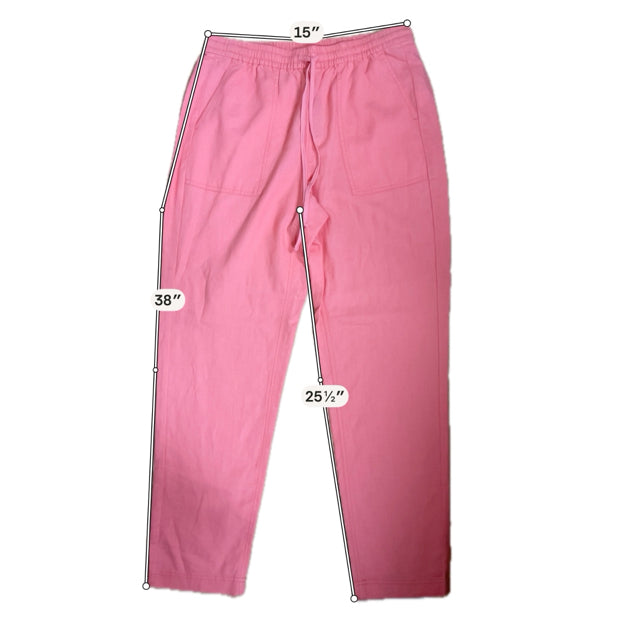 J. Crew Coral Linen Blend Drawstring Pants | Size Medium Tall - ONLINE ONLY