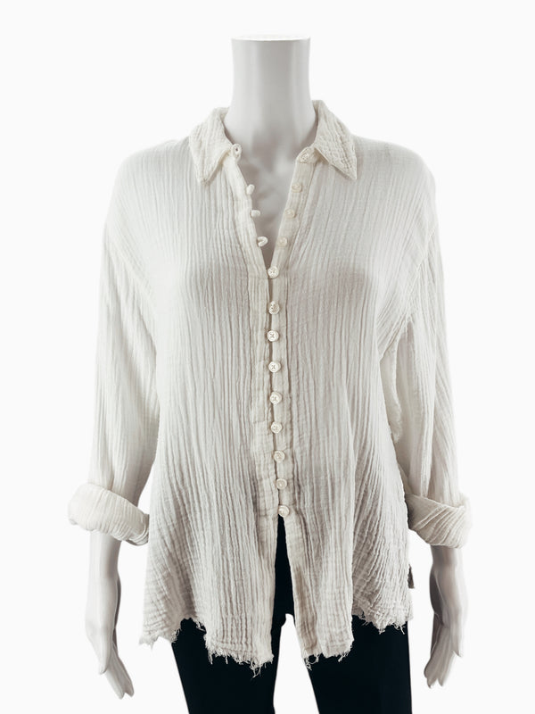 Urban Outfitters White Solid Pre-Owned Ladies Top - Size XS