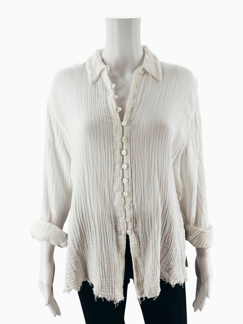 Urban Outfitters White Solid Pre-Owned Ladies Top - Size XS