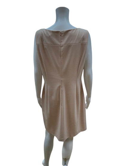 Calvin Klein Blush Solid Pre-Owned Ladies Dress - Size 14
