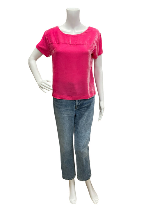 J Crew Size 00 Pink Solid Pre-Owned Ladies Casual Top