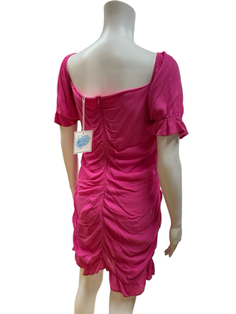 Cloud Ten Pink Buttons Dress Size Large - rear view