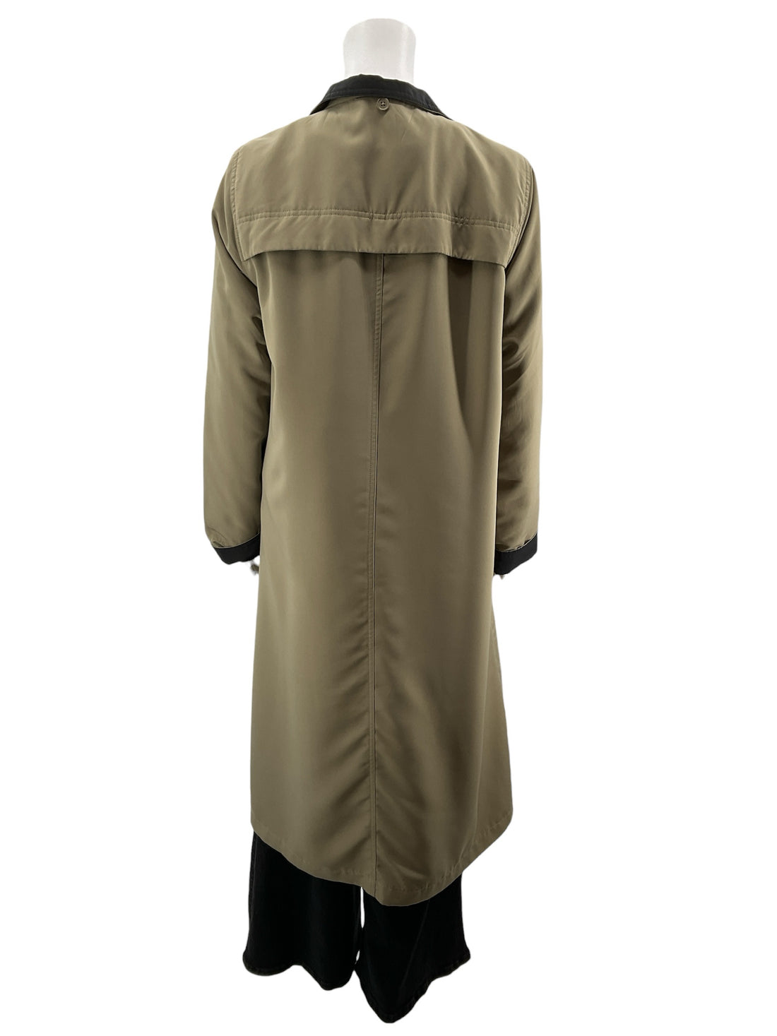Chadwicks Olive/black Solid Pre-Owned Coat - Size Petite Large - Margaret’s Fine Consignment