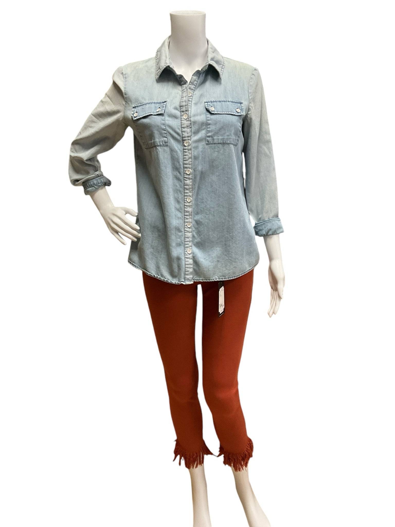 Just Black Burnt Orange Ladies Pre-Owned Jeans - Size 2 - Margaret’s Fine Consignment