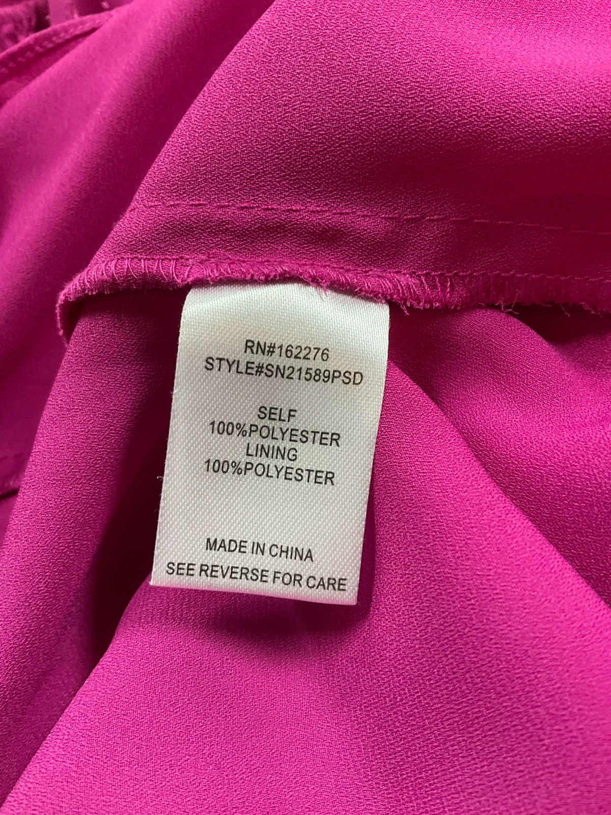 Les Pererin Raspberry Pink Swiss Dot Dolman Sleeve Blouse | Size Small - ONLINE ONLY