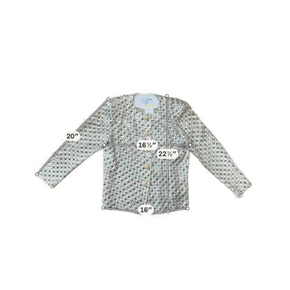 St. John Evening by Marie Gray Sparkle Tweed Jacket Size 12