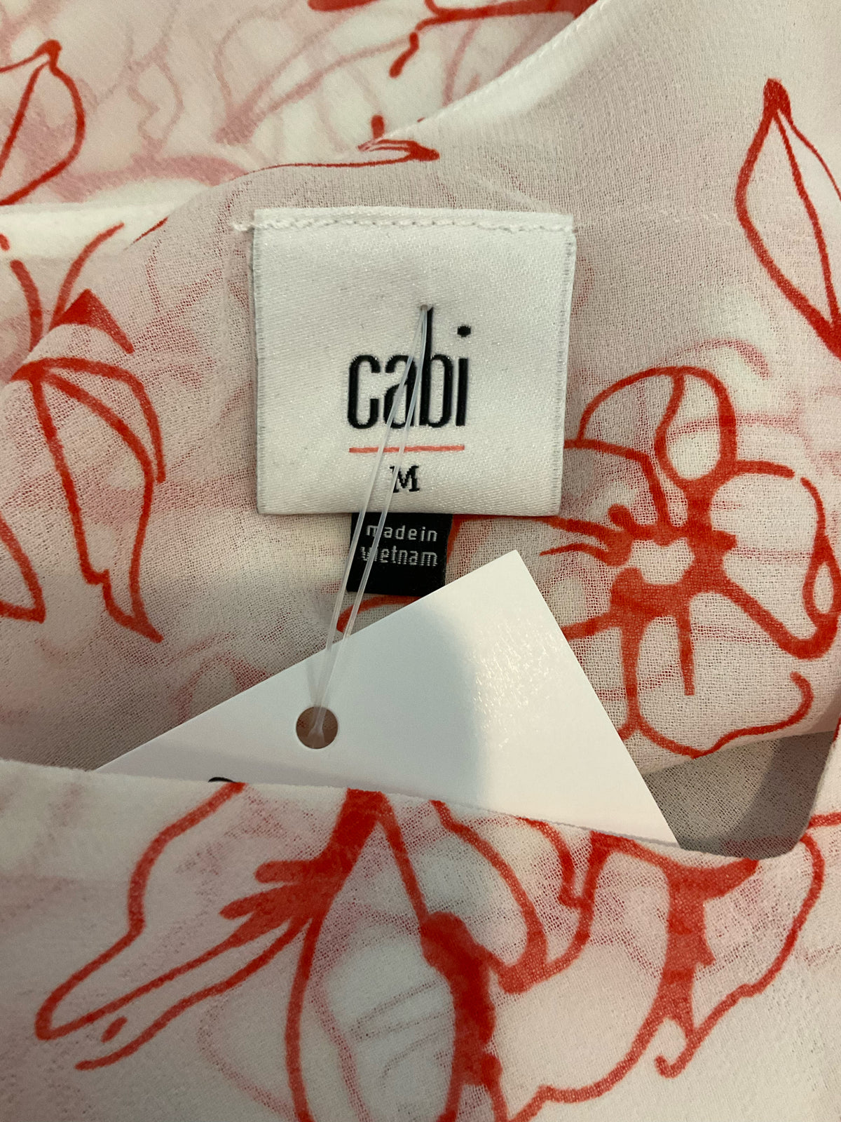 Cabi Sunkissed Cami Floral V-Neck Tank Top Size Medium