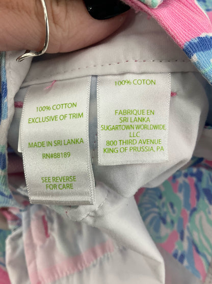 Lilly Pulitzer Callahan Classic Chino Shorts Shell We Dance Print Size 12