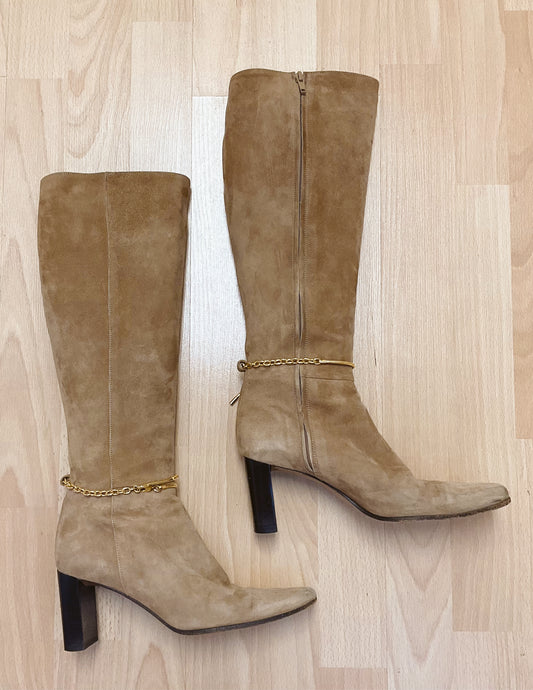 Anne Klein Shoe Size 6 Tan suede Boots