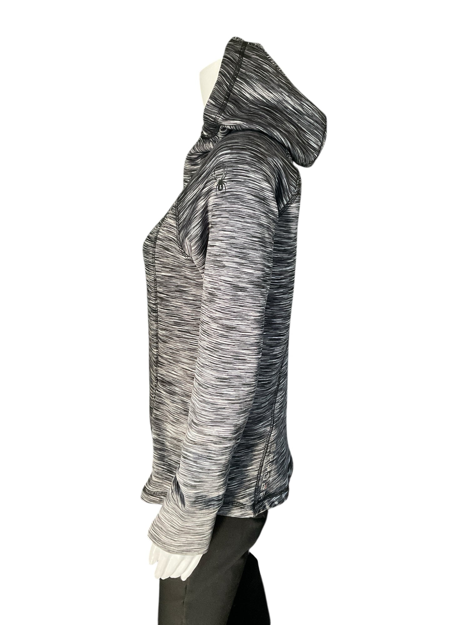 Spyder Black/Gray Heathered Pre-Owned Ladies Jacket - Size Medium - Margaret’s Fine Consignment