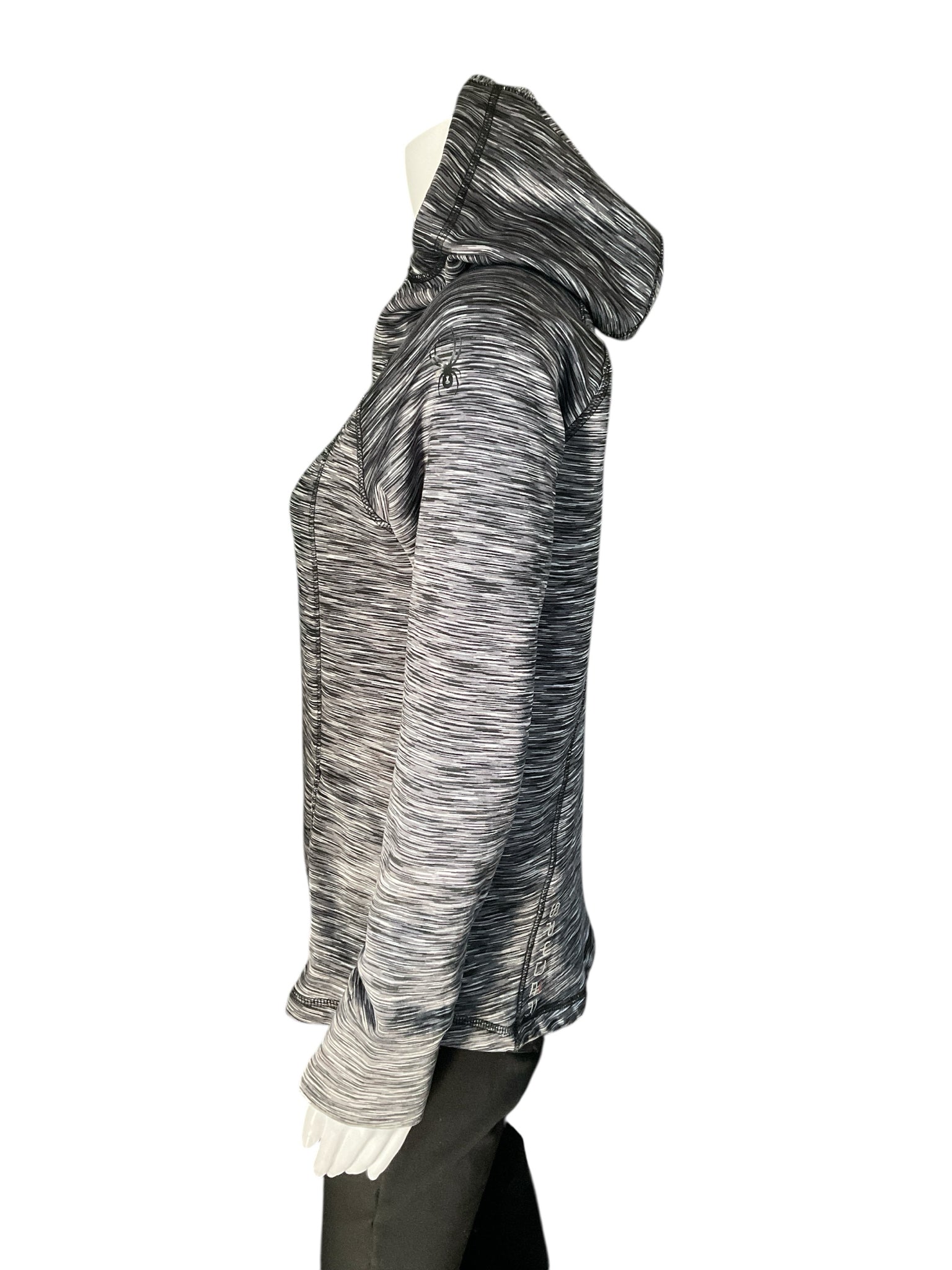 Spyder Black/Gray Heathered Pre-Owned Ladies Jacket - Size Medium - Margaret’s Fine Consignment