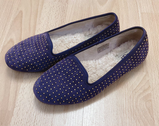 Ugg Shoe Size 7 Purple/Gold studded Flats