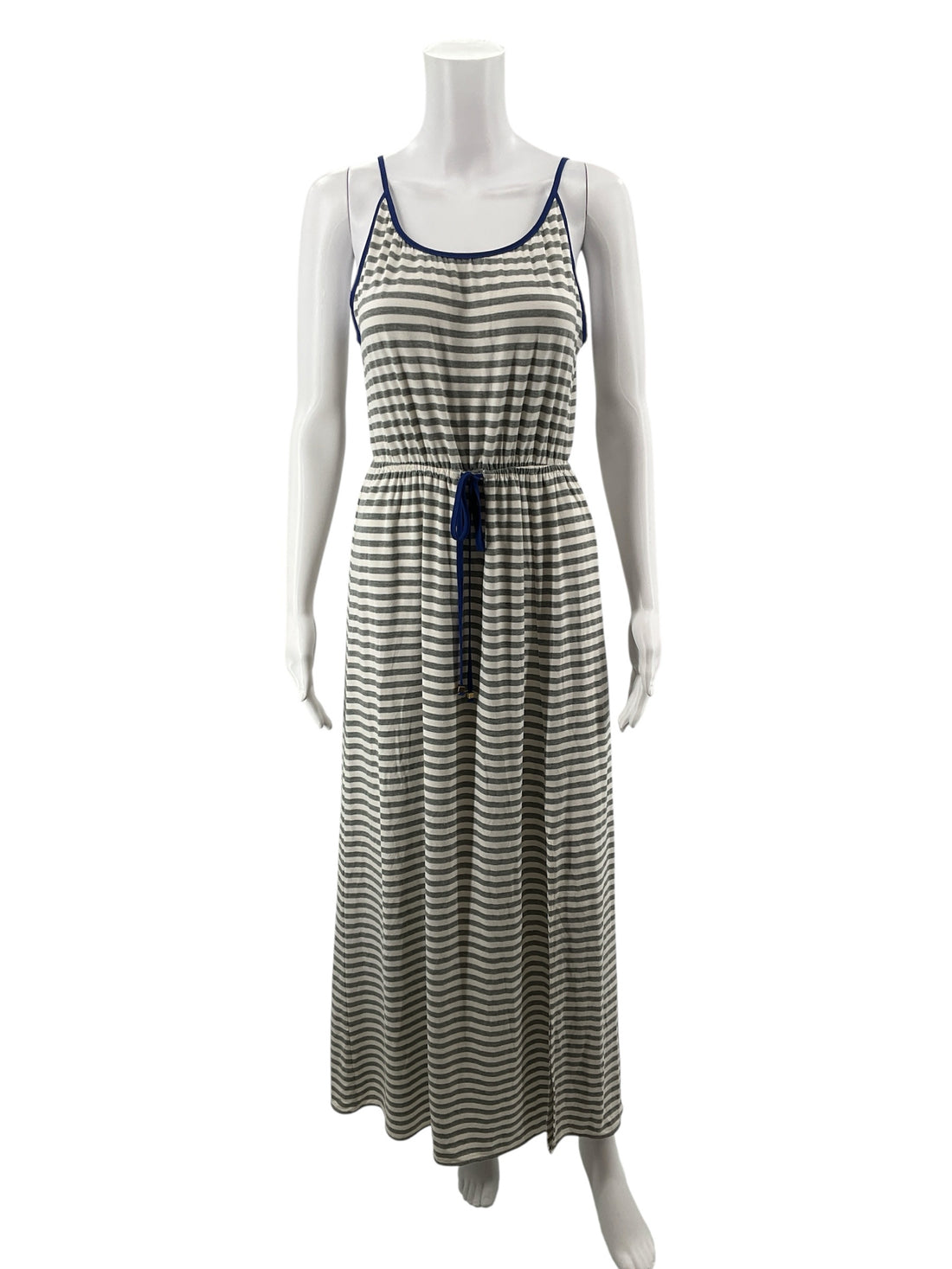 THML White/Gray/Blue Stripe Pre-Owned Ladies New With Tags Dress - Size Small