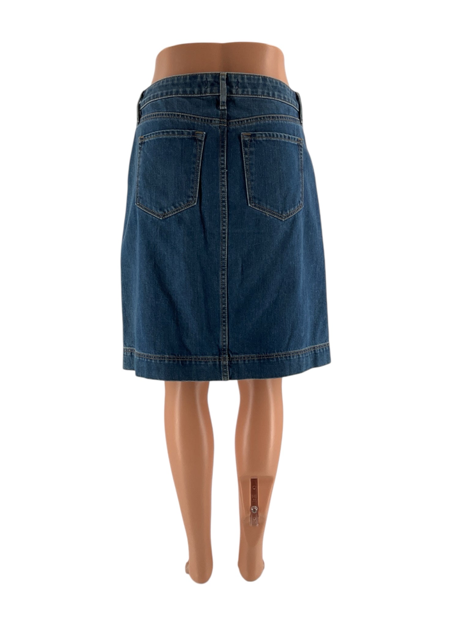 Loft Blue Denim Pre-Owned Ladies Skirt - Size 2