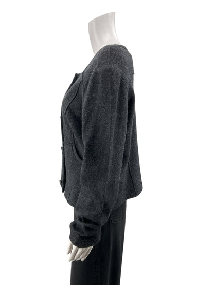 Cabi Gray Solid Pre-Owned Ladies Jacket - Size Large