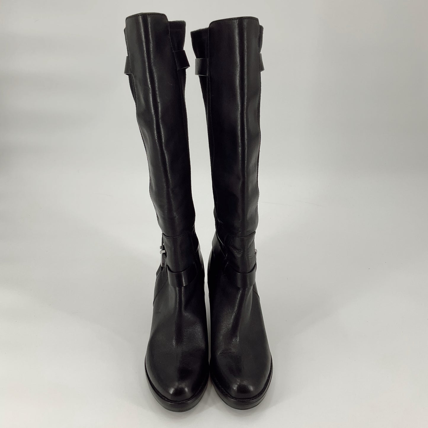 Cole Haan Black Wedge Boots Size 8.5 - front view