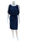 Tahari Size XS Navy Consignment Ladies Dress