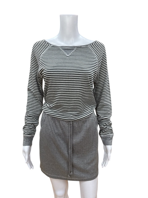 Tart Gray/White Stripe Pre-Owned Ladies New With Tags Dress - Size XS