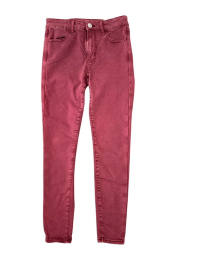 American Eagle Maroon High-Waisted Skinny Pants | Size 4 - ONLINE ONLY