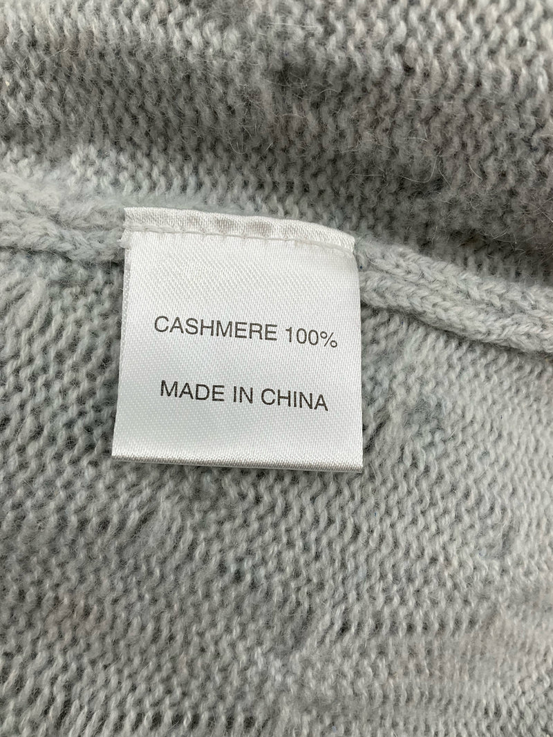 Cortland Park Sky Blue Cable Pre-Owned Ladies Shrug - Size Medium