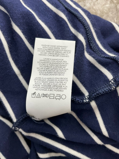 Cabi Navy/White Stripe Pre-Owned Ladies Casual Top - Size Small