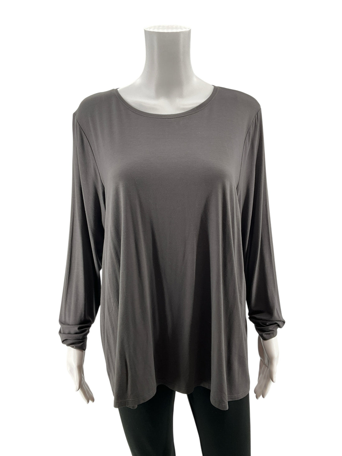 Eileen Fisher NWT Viscose Jersey Dolman Tunic Top Gray XL Dillard&