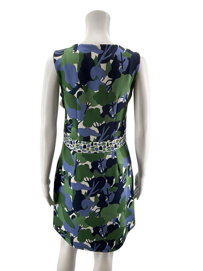 Isle by Melie Kogan Abstract Tree Print A-Line Mini Dress XS