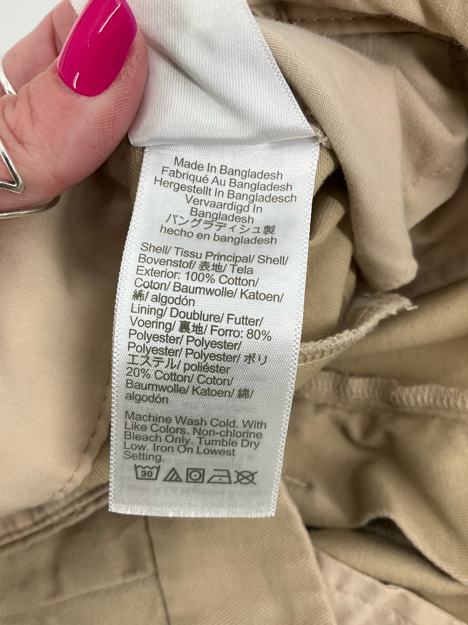 J.Crew Classic Chino Shorts Khaki Cotton Mid Rise Size 2