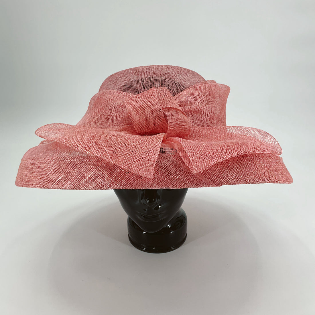 No Brand Coral Bow Derby Hat