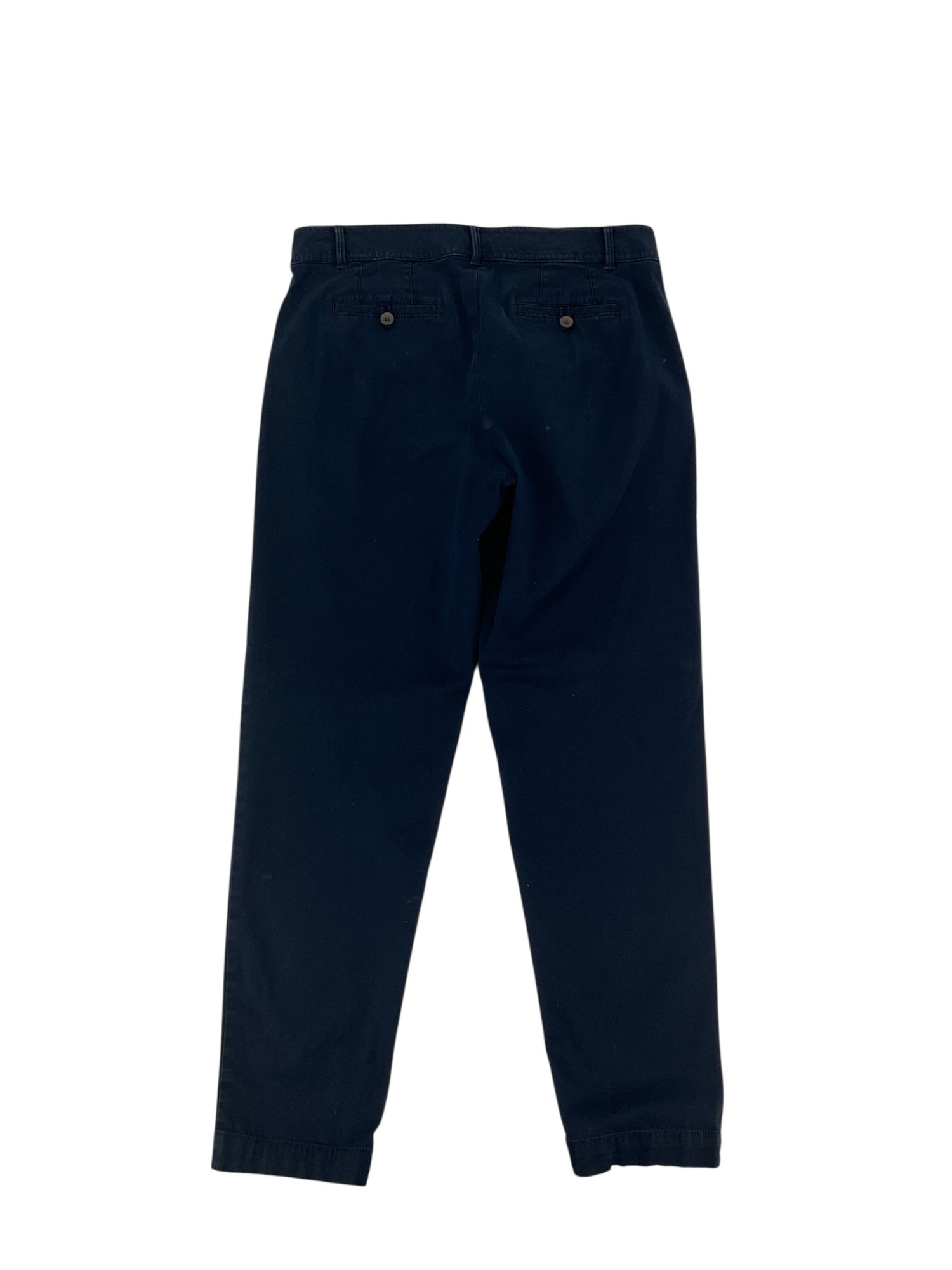 Talbots Navy Pant The Weekend Chino Pants Size 6 Navy Blue Cropped Ankle - Size 6