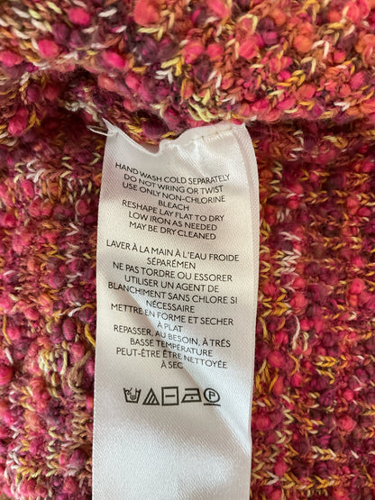 Pilcro Bouclé Knit Halter Sweater Tank Top Size Small Pink Yellow Ombre Italian Made