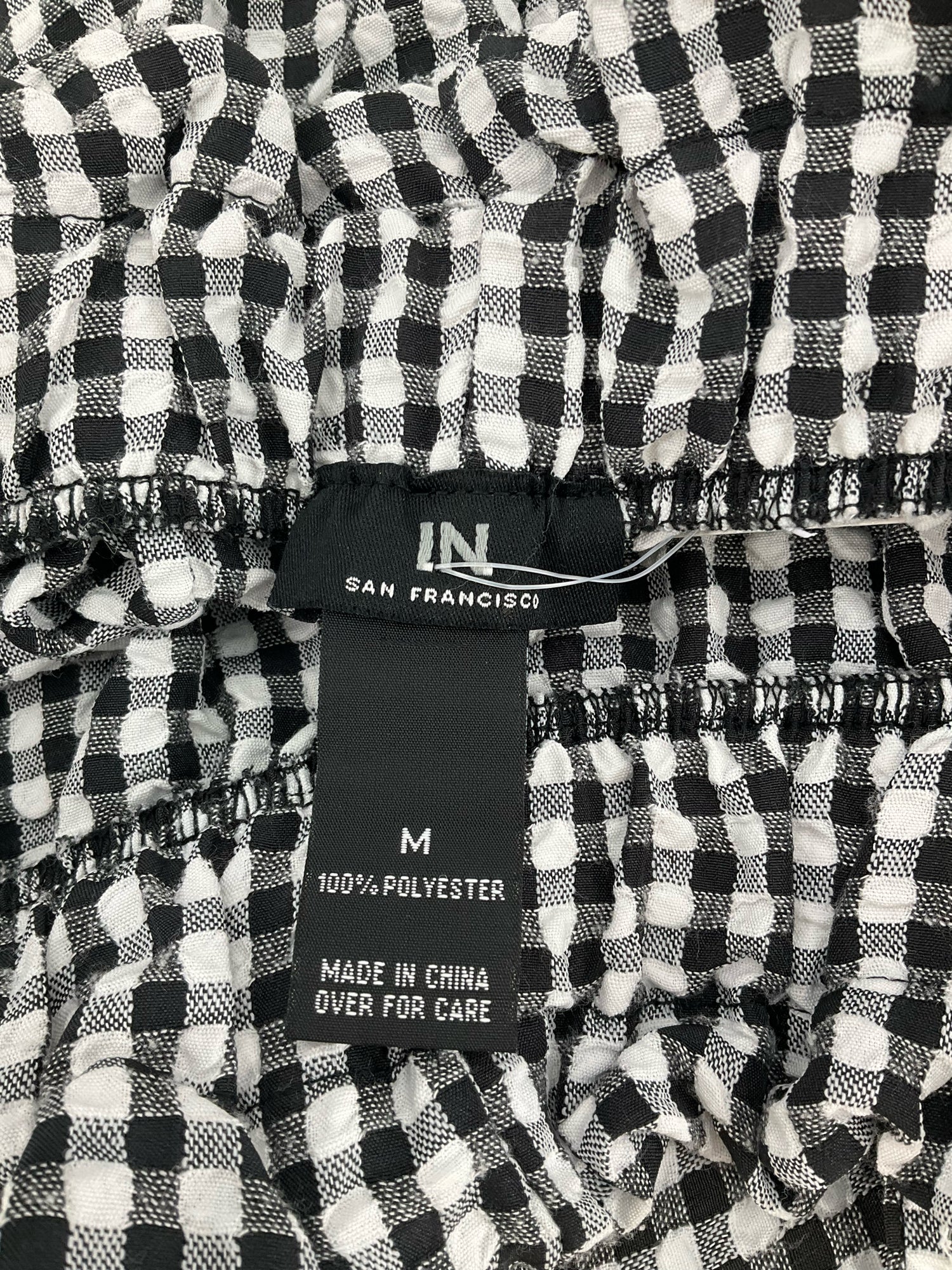 I.N. San Francisco Gingham Paperbag Shorts with Belt | Size Medium