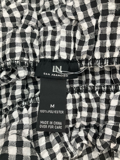 I.N. San Francisco Gingham Paperbag Shorts with Belt | Size Medium