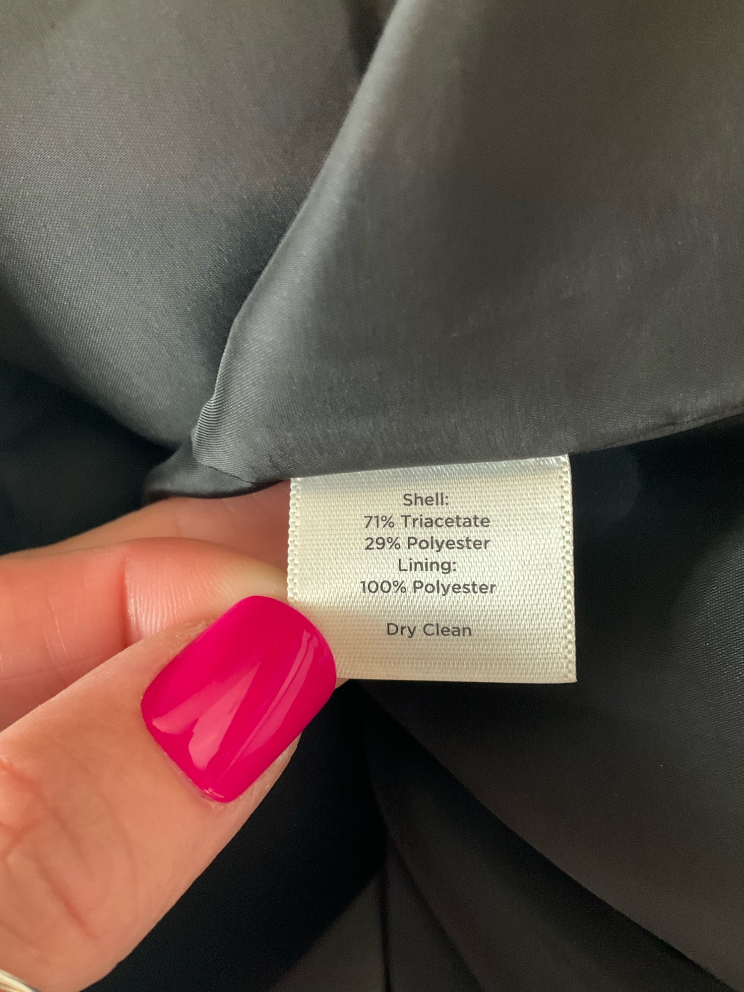 Talbots Classic Black Triacetate Blend Midi Skirt Size 8