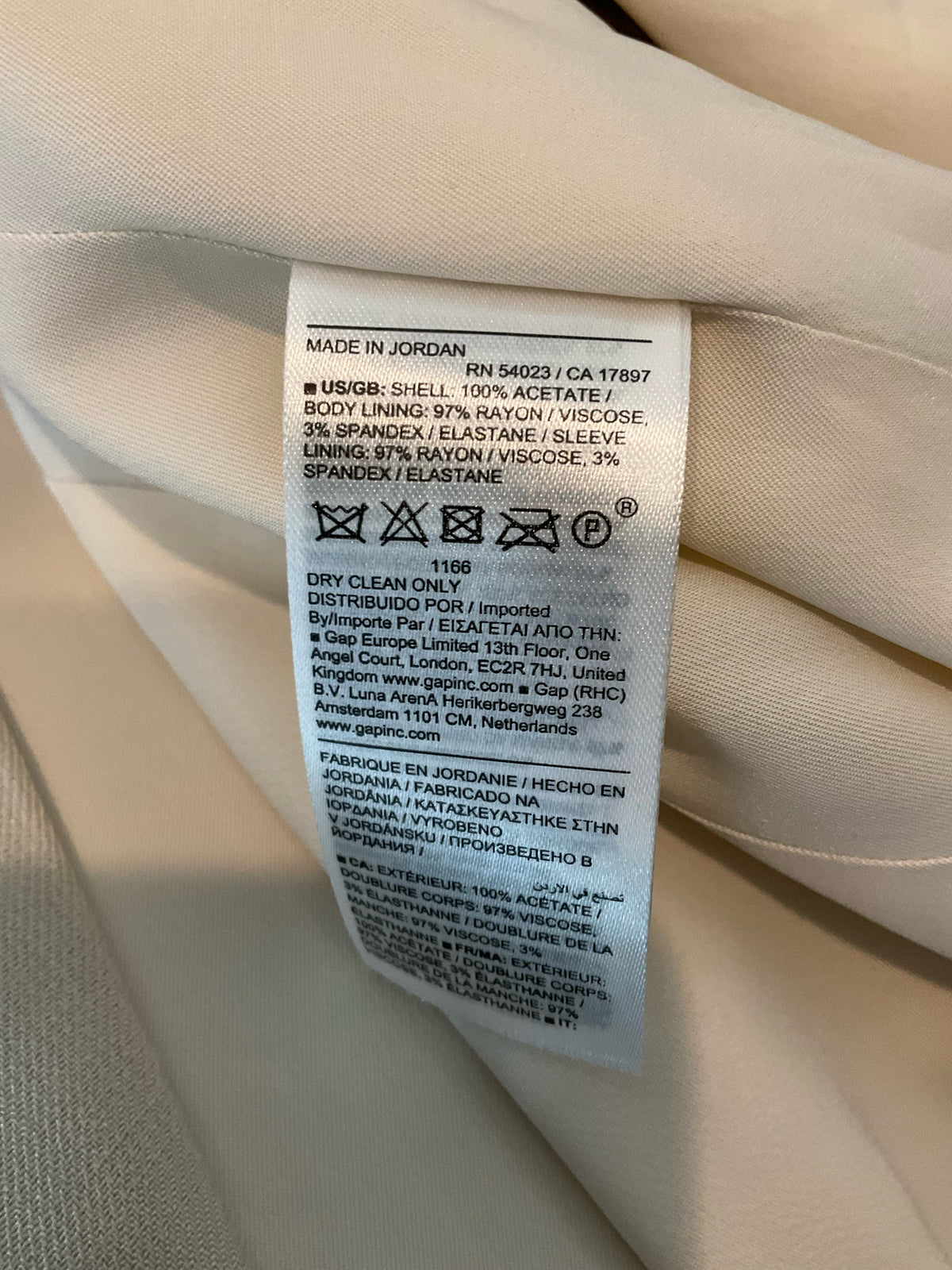 Banana Republic Tan Acetate Tie-Front Wrap Blazer Size 8