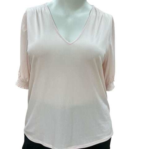 Banana Republic Pink Solid Pre-Owned Ladies Top - Size XL - Margaret’s Fine Consignment