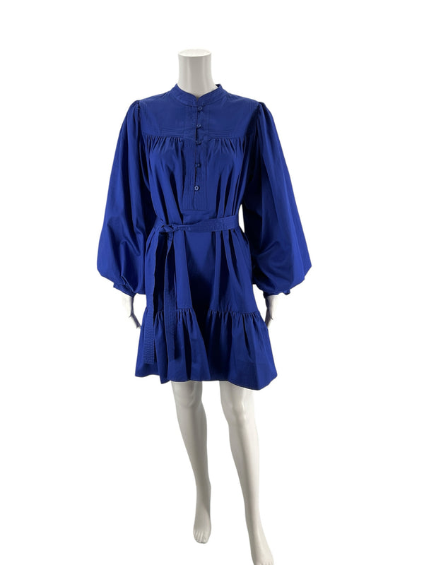 Tyler Boe Blue Solid Pre-Owned Ladies New With Tags Dress - Size Medium