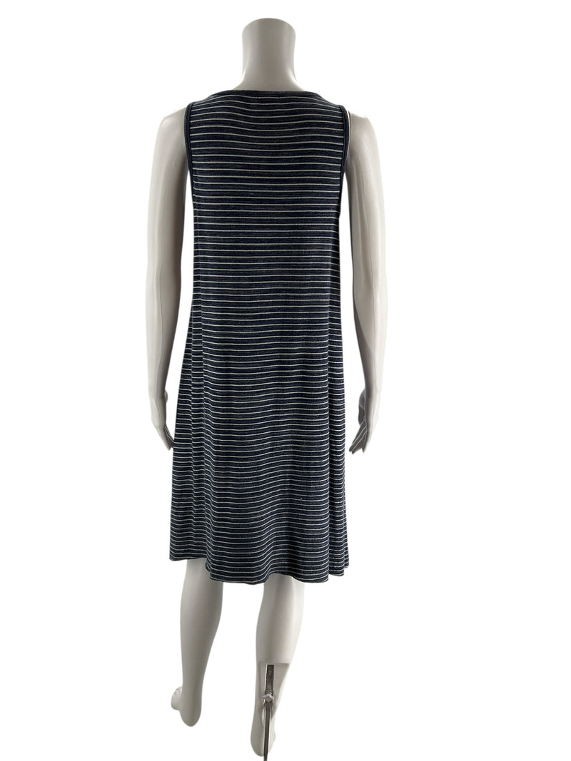 Soma Navy/White Stripe Pre-Owned Ladies Dress - Size XS