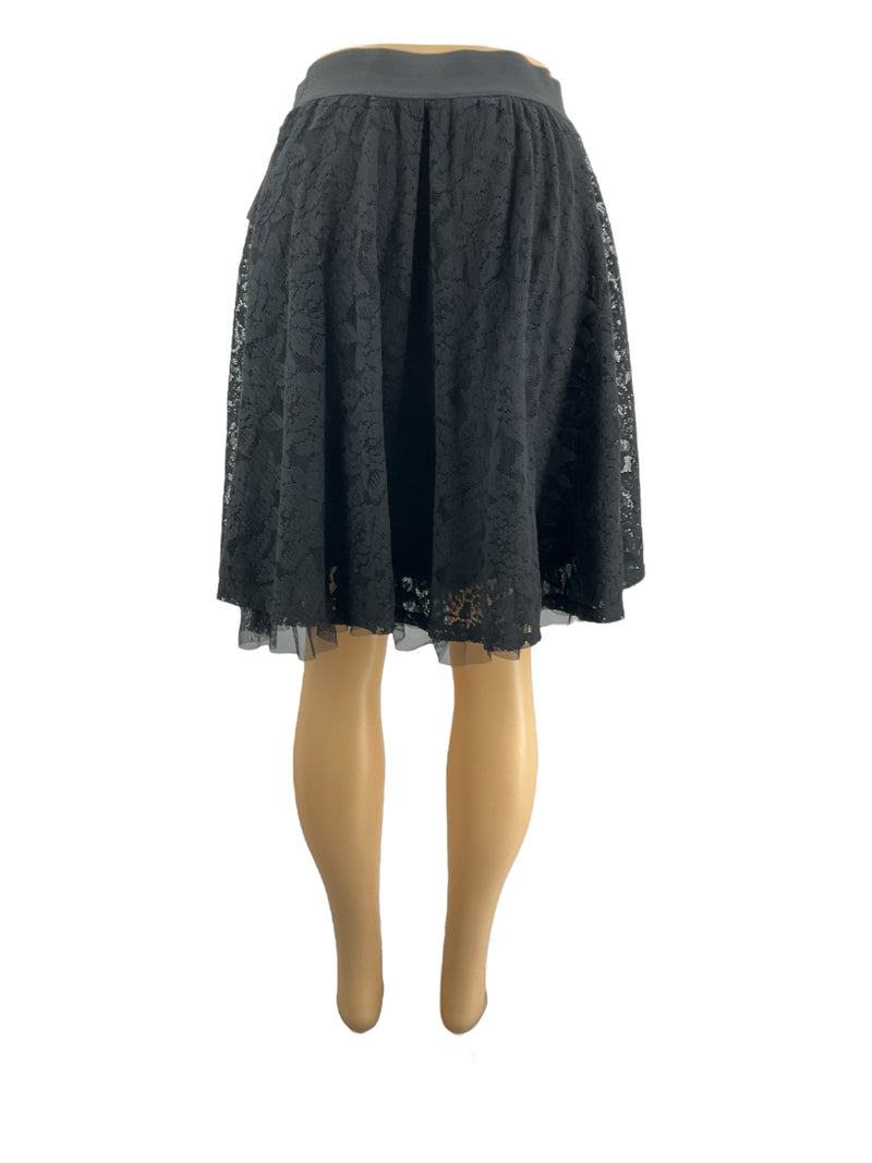 Studio 253 Black Lace Pre-Owned Ladies Skirt - Size Medium - Margaret’s Fine Consignment
