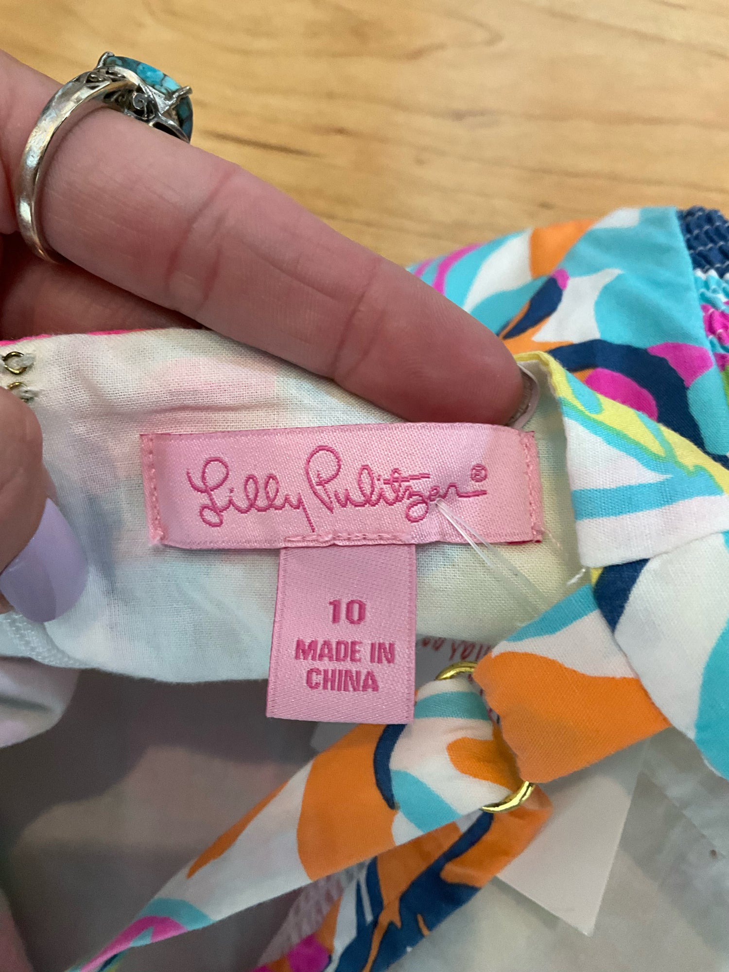 Lilly Pulitzer Delia Dress Hotty Pink First Impression Floral Mini Size 10
