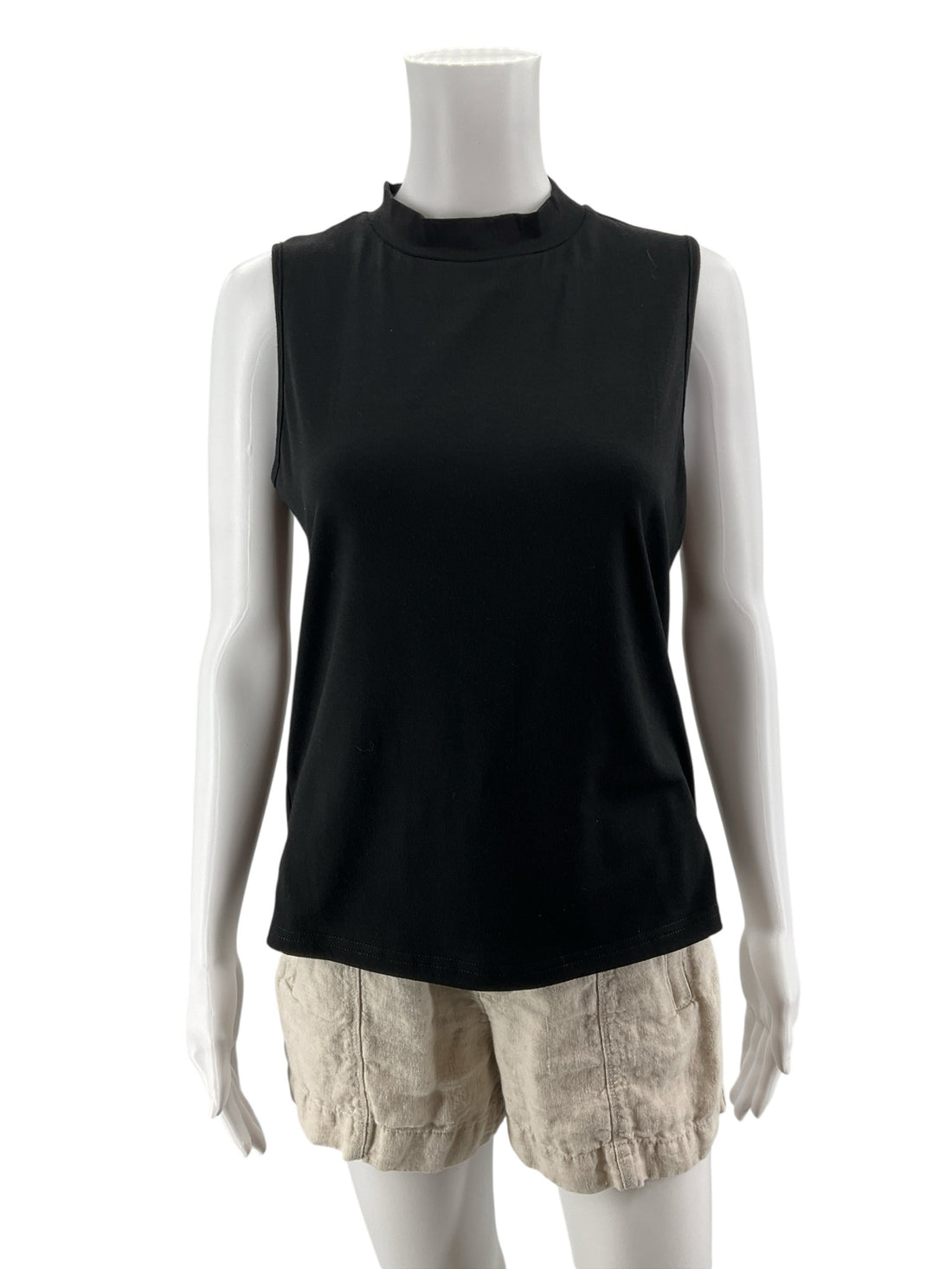 Wiholl Sleeveless Mock Neck Top Black | Size S | New With Tags