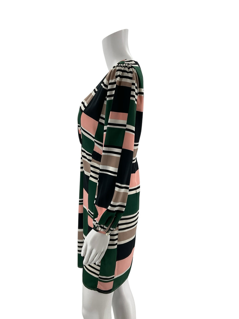 Lost + Wander Green/Multi Print Pre-Owned Ladies Dress - Size Medium